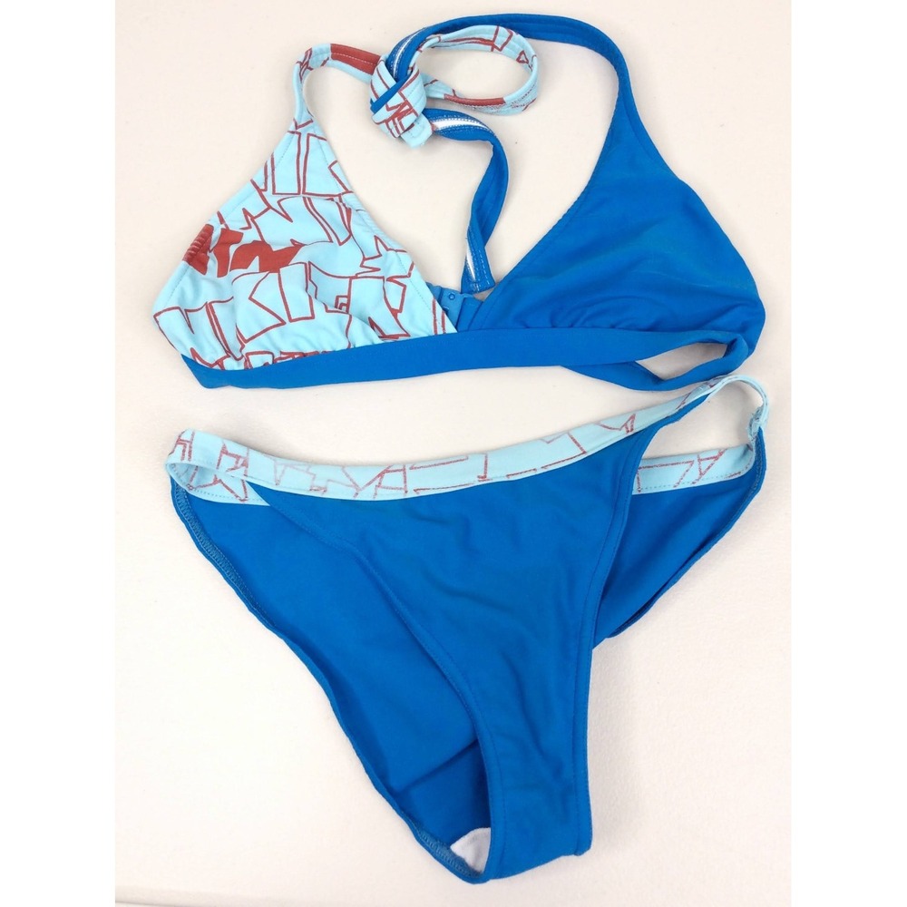 Nikita 2 PC Bikini Set Women's Size Small Swimsuit Triangle Halter Hipster